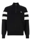 Fred Perry Logo-embroidered Sweatshirt In Black
