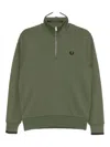 Fred Perry Logo-embroidered Sweatshirt In Green