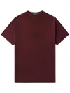 Fred Perry Logo-embroidered T-shirt In Red
