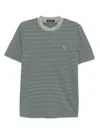 Fred Perry Logo-embroidered T-shirt In Green