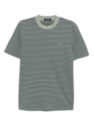 Fred Perry Logo-embroidered T-shirt In Green