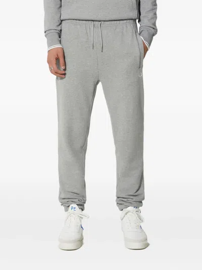 Fred Perry Logo-embroidered Trousers In Gray