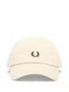 Fred Perry Logo Hat In Neutral