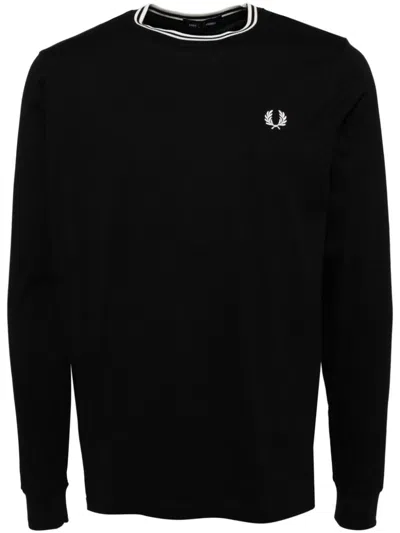 FRED PERRY LOGO LONG-SLEEVED T-SHIRT