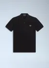 Fred Perry Logo Motif Polo Shirt In Black