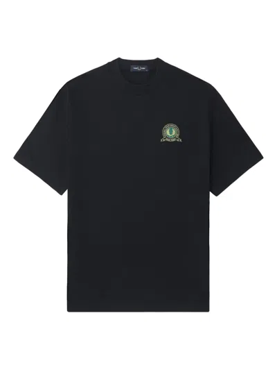 Fred Perry Logo-patch T-shirt In Blue