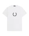 Fred Perry Laurel Wreath Graphic T Shirt White In White