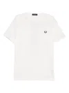 Fred Perry Classic Crew Neck Tee In White