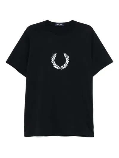 Fred Perry Logo-printed T-shirt In Black