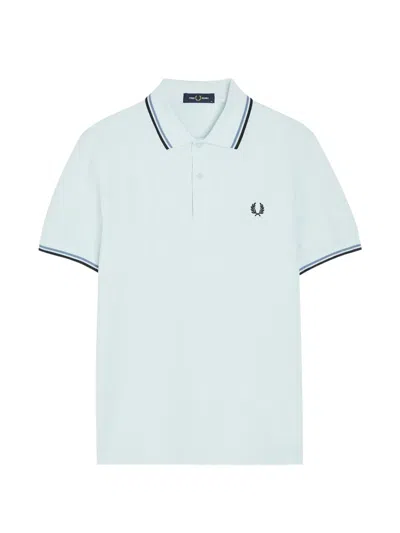 Fred Perry Logo-detail Polo Shirt In Blue