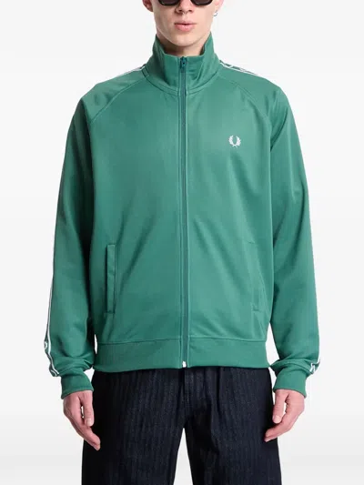 Fred Perry Logo-detail Sweatshirt In Green