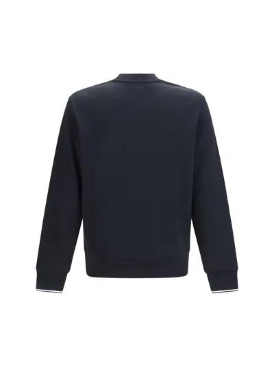 Fred Perry Logo-detailed Cotton Sweatshirt In Blue