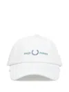 Fred Perry Logo-embroidered Cap In White
