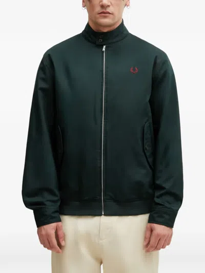 Fred Perry Logo-embroidered Harrington Jacket In Multi