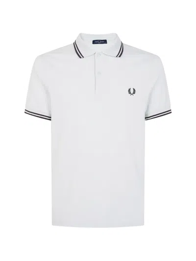 Fred Perry Logo-embroidered Polo Shirt In White