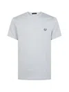 Fred Perry Logo-embroidered T-shirt In Blue