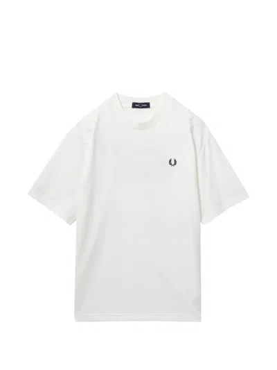 FRED PERRY LOGO-EMBROIDERED T-SHIRT