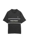 Fred Perry Logo-print T-shirt In Gray