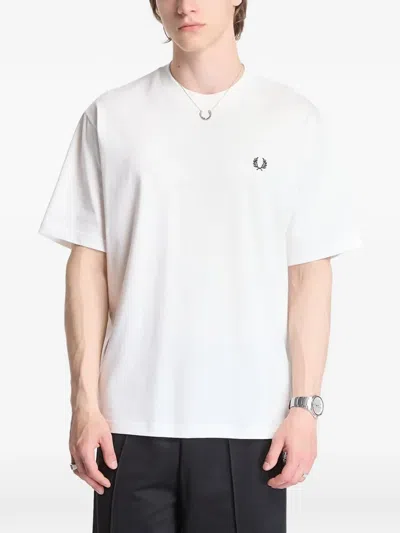 Fred Perry Logo-print T-shirt In White