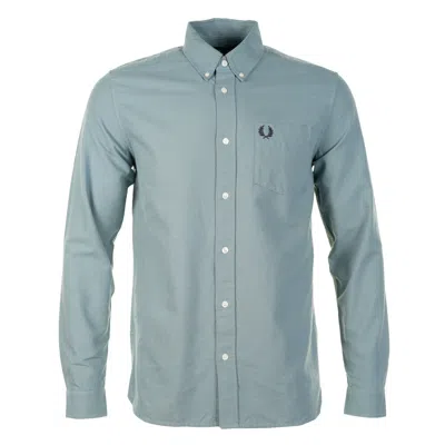 Fred Perry Long Sleeve Oxford Shirt Stockport Blue