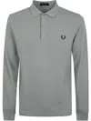 Fred Perry Long Sleeve Plain Shirt Clothing In Green