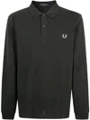 Fred Perry Green Twin Tipped Polo In Green