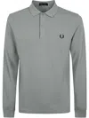 Fred Perry Long Sleeve Plain Shirt Clothing In Green