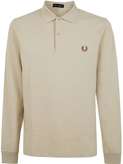Fred Perry Polo Shirt  Men Color Cream In Neutral