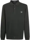 Fred Perry Green Twin Tipped Polo In Night Green Snwkt