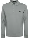 Fred Perry Long Sleeve Plain Shirt Clothing In Green