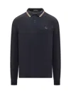Fred Perry Polo Long Sleeves In Blue