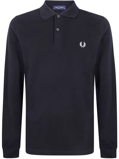 Fred Perry "" Long Sleeve  Shirt In Black