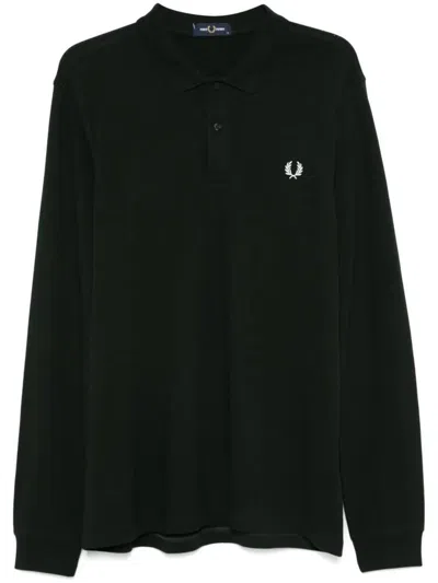Fred Perry "" Long Sleeve Shirt Clothing In Black