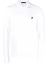 Fred Perry The Shirt With Long Sleeves And Buttoned Collar In White