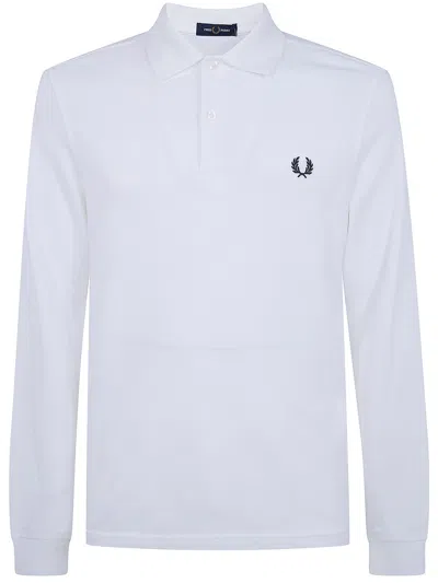 Fred Perry "" Long Sleeve "" Shirt In White