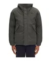 Fred Perry Padded Jacket With Hood And Drawstrings In Black