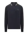 Fred Perry Polo Long Sleeves In Black