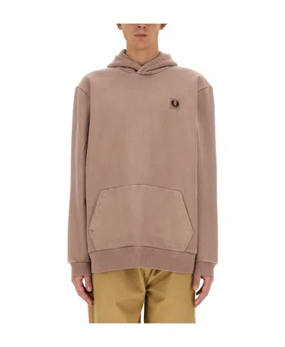 Fred Perry Long-sleeved Sweater In Nude