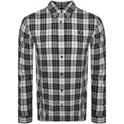 Fred Perry Long Sleeved Twill Shirt Beige