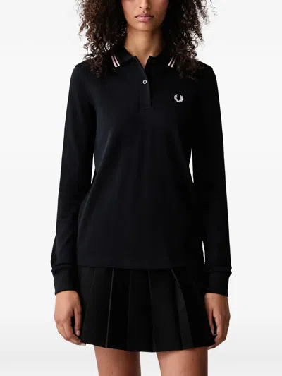 Fred Perry Long-sleeve Polo Shirt In Blue