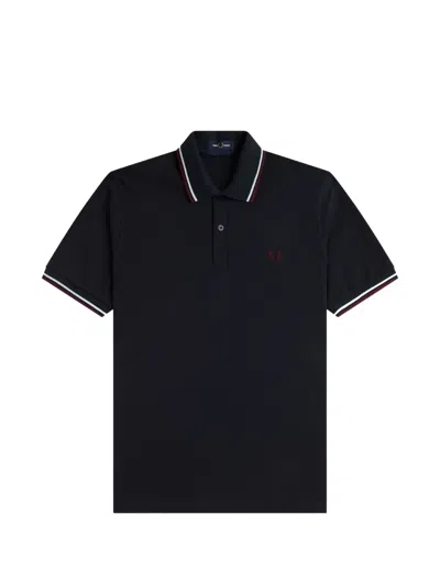 Fred Perry Polo With Logo In Black