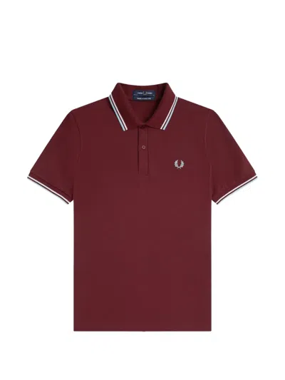 Fred Perry M12 Polo Shirt In Burgundy