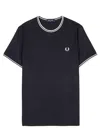 Fred Perry Twin Tipped T-shirt - Navy In Navy