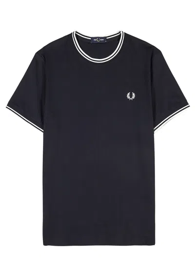 FRED PERRY FRED PERRY M1588 NAVY COTTON T-SHIRT