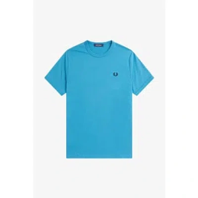 Fred Perry M3519 Ringer T-shirt Runaway Ocean Blue