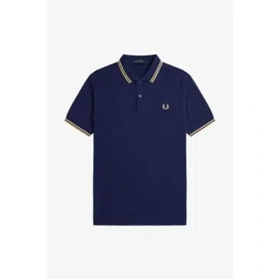 Fred Perry Twin Tipped Polo Shirt In Blue