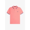 FRED PERRY FRED PERRY M3600 POLO SHIRT LIGHT CORAL HEAT/COBALT