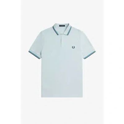 Fred Perry M3600 Polo Shirt Light Ice / Cyber Blue