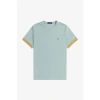 Fred Perry M7707 Striped Cuff T In Blue