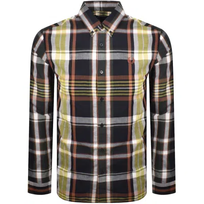 Fred Perry Madras Check Shirt Navy